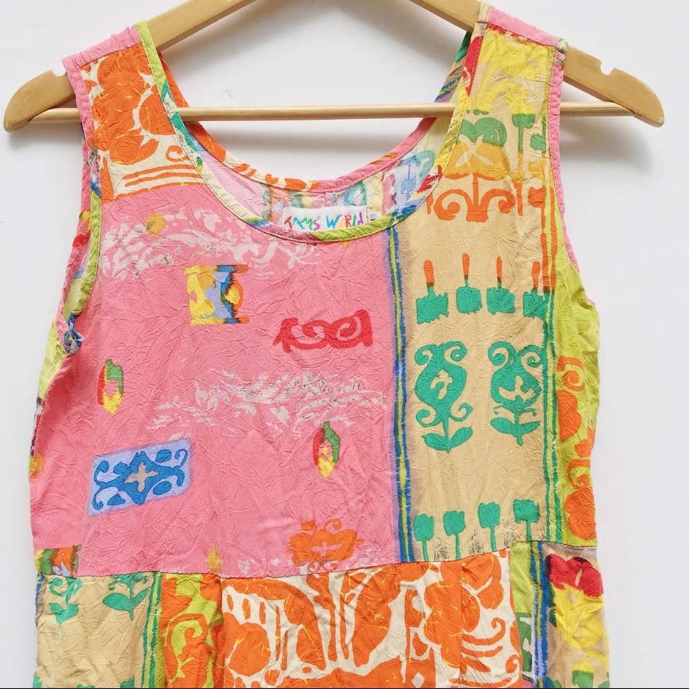 Jams World Colorful Bright Print Tank Dress - Picture 4 of 7